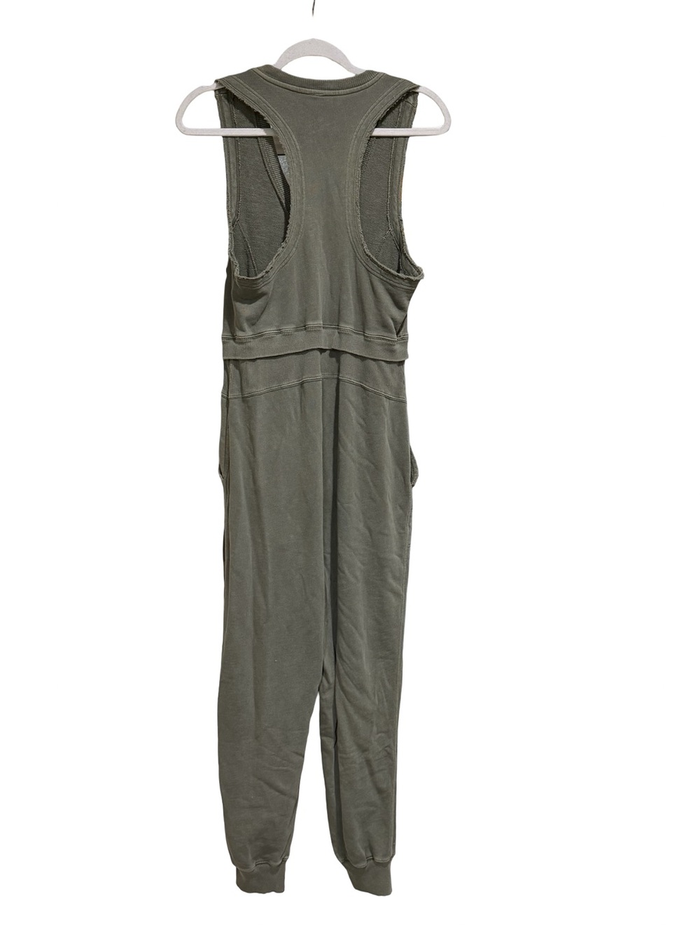 🌿 Daily Practice by Anthropologie Oros Green Sleeveless Jumpsuit Size S - Picture 7 of 13